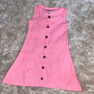 dELiA*s Vibrant Pink Button-Down Kids Dress
